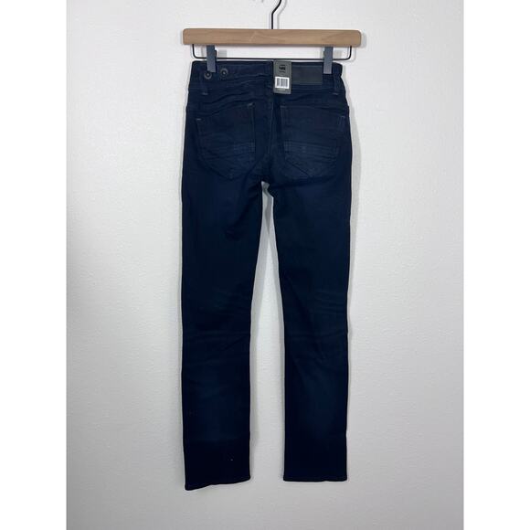 G-Star RAW Midge Mid Rise Straight Jeans W24 L30 Dark Wash NWT - Picture 4 of 8